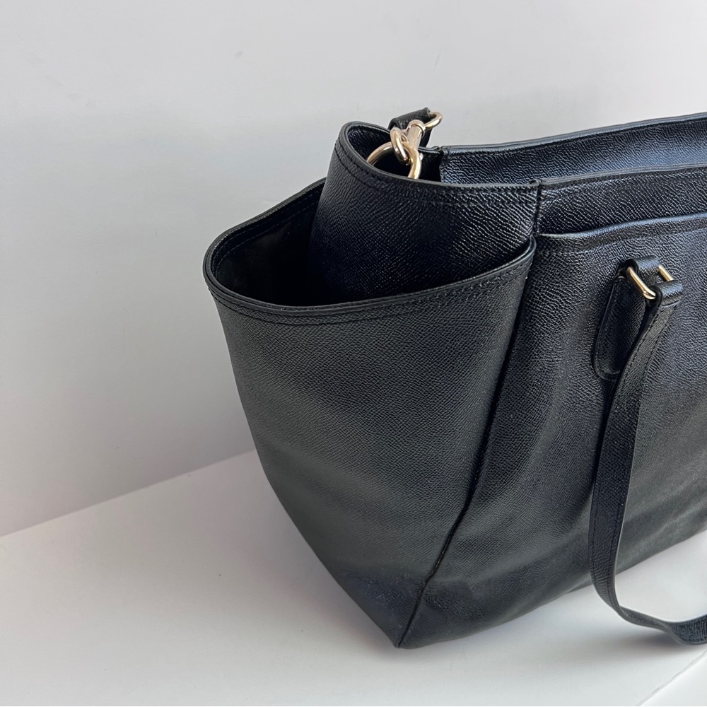 Coach Black Pebbled Leather Diaper Bag - Picture 4 of 8